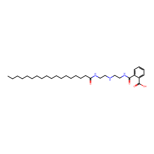 2-(((2-((2-((1-Oxooctadecyl)amino)ethyl)amino)ethyl)amino)carbonyl)benzoic acid structure
