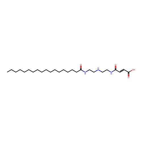 4-[2-[2-(Octadecanoylamino)ethylamino]ethylamino]-4-oxobut-2-enoic acid structure