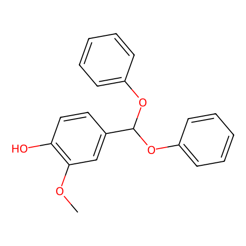 4-(Diphenoxymethyl)-2-methoxyphenol structure