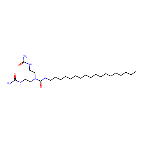 1,1-Bis[2-(carbamoylamino)ethyl]-3-octadecylurea structure