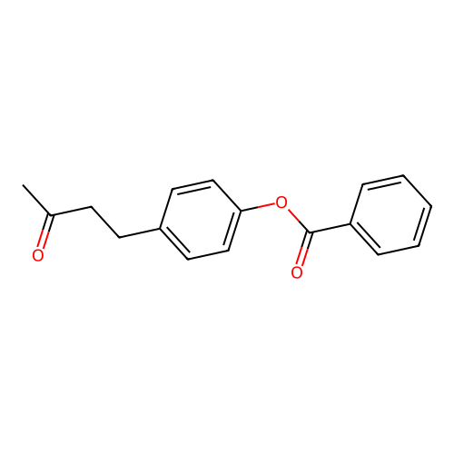 2-Butanone, 4-(4-(benzoyloxy)phenyl)- structure