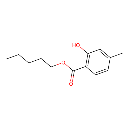Pentyl 4-methylsalicylate structure