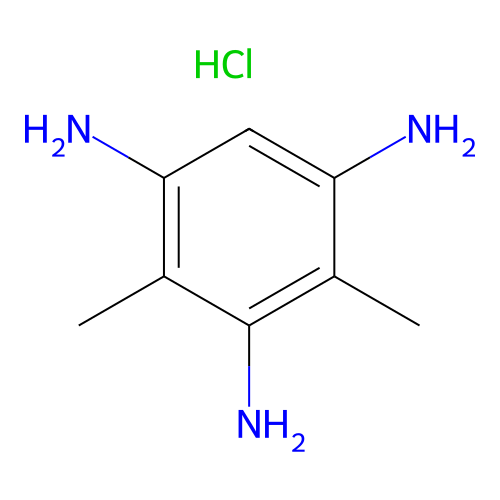 2,6-Dimethylbenzene-1,3,5-triamine hydrochloride structure