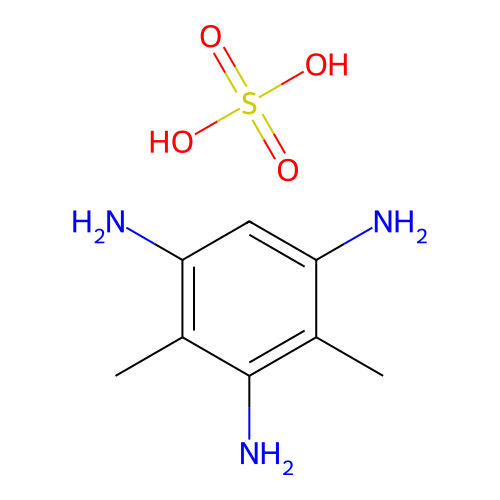 2,6-Dimethylbenzene-1,3,5-triamine sulphate structure