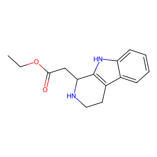 ethyl 2,3,4,9-tetrahydro-1H-pyrido[3,4-b]indole-1-acetate structure