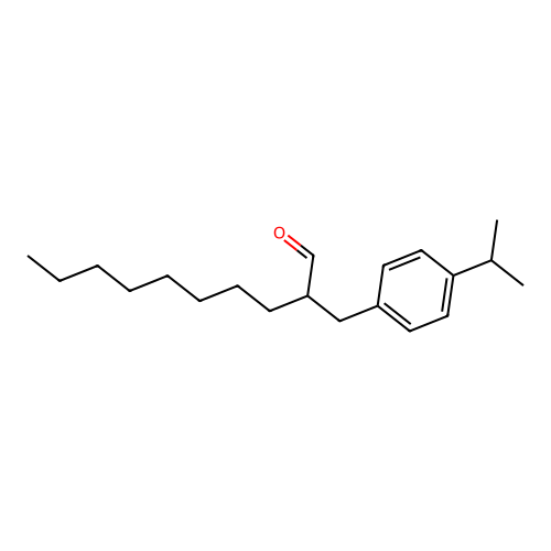 3-(p-Cumenyl)-2-octylpropionaldehyde structure