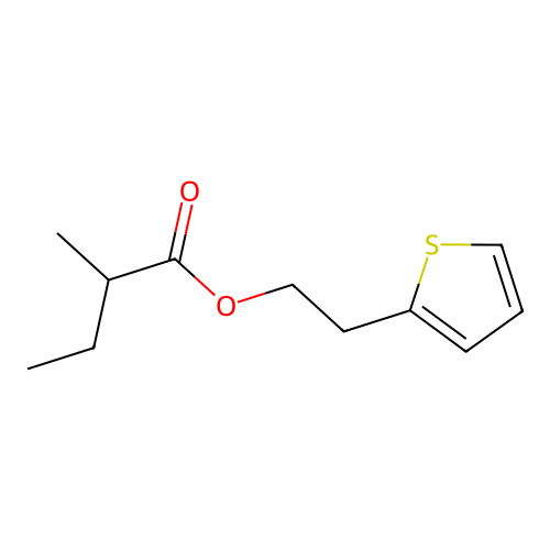 2-(2-Thienyl)ethyl 2-methylbutyrate structure