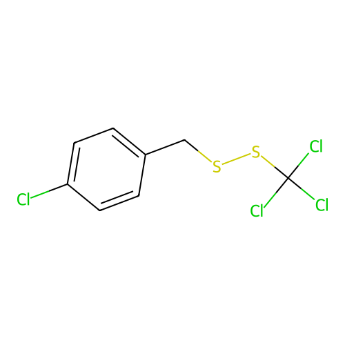 1-Chloro-4-{[(trichloromethyl)disulfanyl]methyl}benzene structure