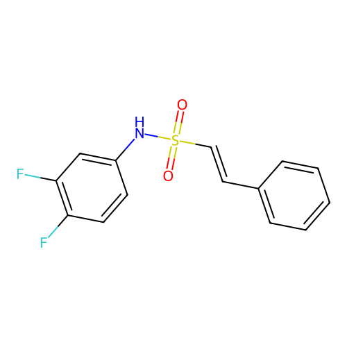 N-(3,4-difluorophenyl)-2-phenylethene-1-sulfonamide structure
