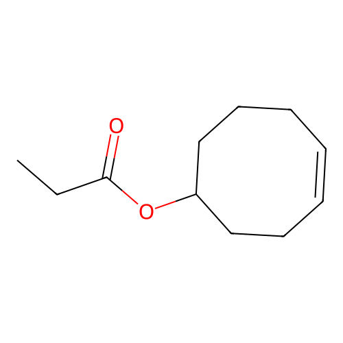 Cyclooct-4-en-1-yl propanoate structure