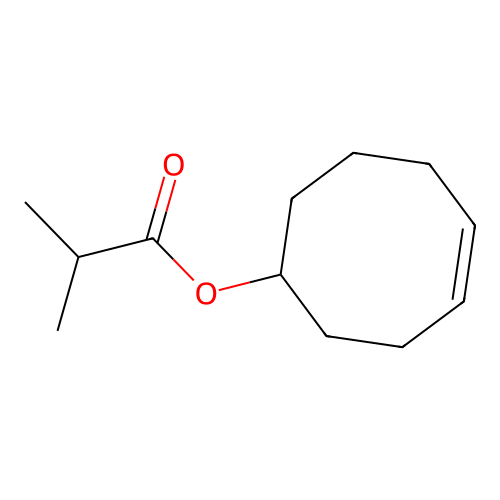 Cyclooct-4-en-1-yl 2-methylpropanoate structure