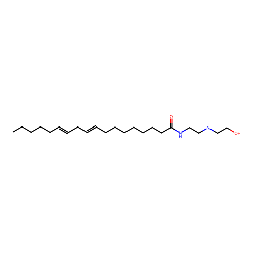 N-[2-[(2-Hydroxyethyl)amino]ethyl]-9,12-octadecadienamide structure