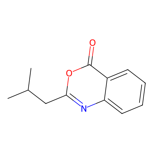 2-(2-methylpropyl)-4H-3,1-benzoxazin-4-one structure
