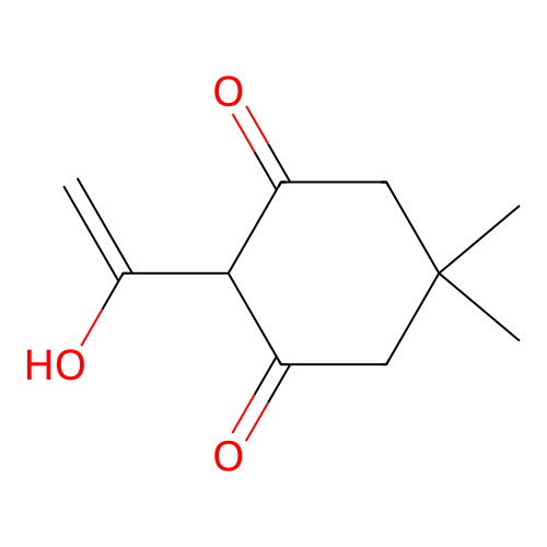 2-(1-Hydroxyethenyl)-5,5-dimethylcyclohexane-1,3-dione structure