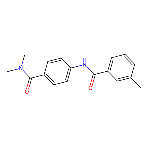 N-[4-(dimethylcarbamoyl)phenyl]-3-methylbenzamide structure