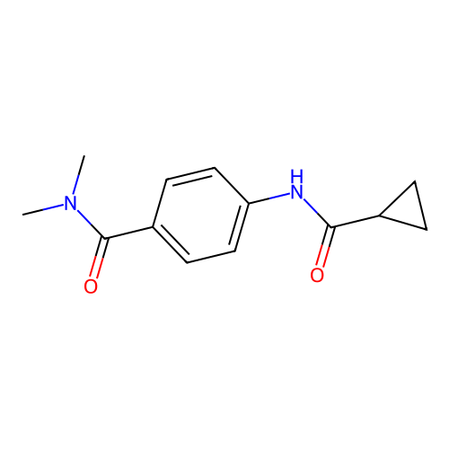 4-(cyclopropanecarbonylamino)-N,N-dimethylbenzamide structure