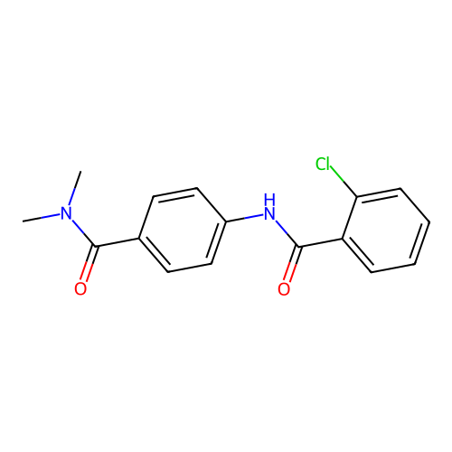 2-chloro-N-[4-(dimethylcarbamoyl)phenyl]benzamide structure