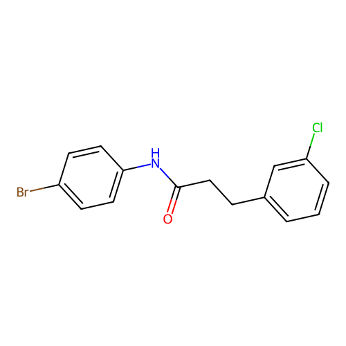 N-(4-bromophenyl)-3-(3-chlorophenyl)propanamide structure