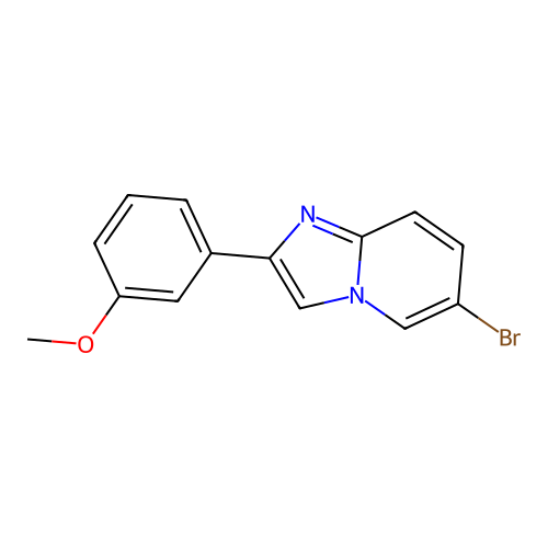 6-Bromo-2-(3-methoxyphenyl)imidazo[1,2-a]pyridine structure