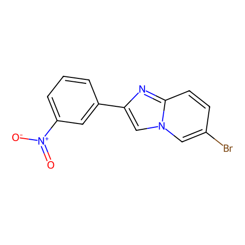 6-Bromo-2-(3-nitrophenyl)imidazo[1,2-a]pyridine structure