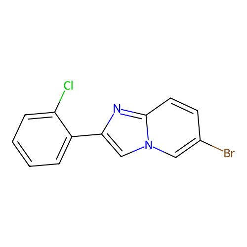 6-Bromo-2-(2-chlorophenyl)imidazo[1,2-a]pyridine structure