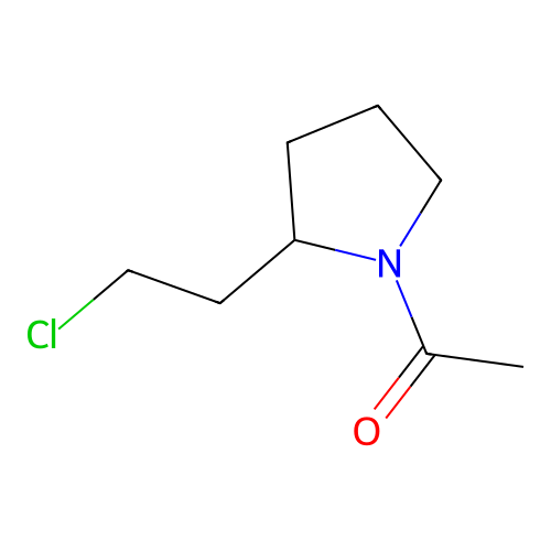 1-Acetyl-2-(2-chloroethyl)pyrrolidine structure