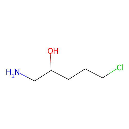 1-Amino-5-chloropentan-2-ol structure
