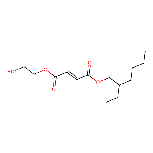 2-Ethylhexyl 2-hydroxyethyl but-2-enedioate structure