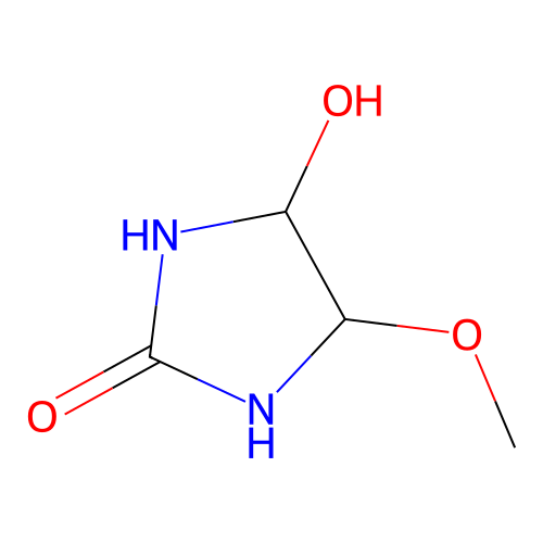 4-Hydroxy-5-methoxyimidazolidin-2-one structure