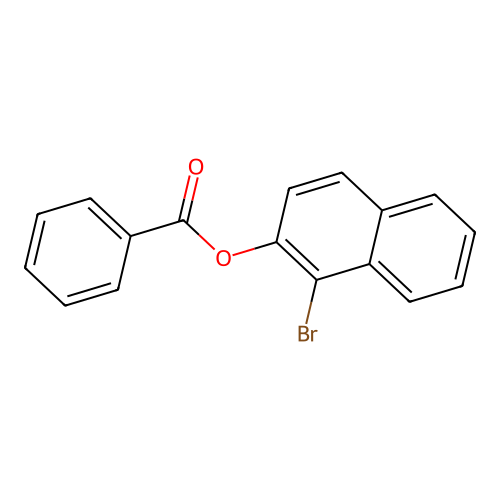 1-Bromonaphthalen-2-yl benzoate structure