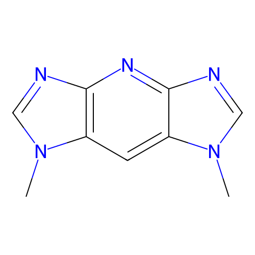 1,7-Dimethyl-1,7-dihydrodiimidazo(4,5-b:4,5-e)pyridine structure