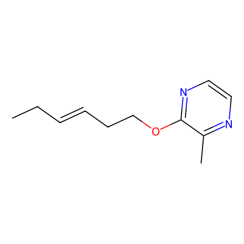 2-Hex-3-enoxy-3-methylpyrazine structure