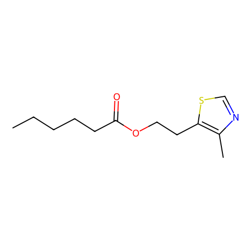 2-(4-Methyl-5-thiazolyl)ethyl hexanoate structure