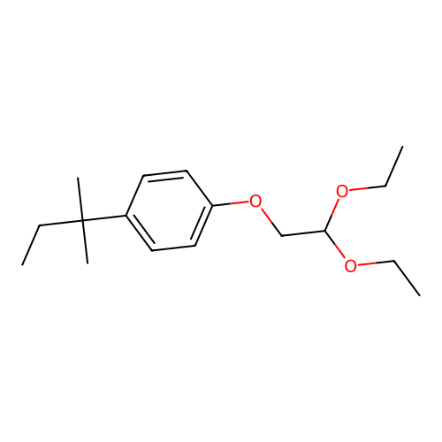 1-(2,2-Diethoxyethoxy)-4-(1,1-dimethylpropyl)benzene structure