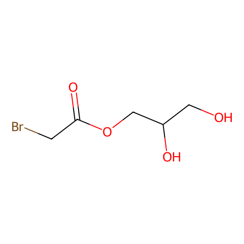 2,3-Dihydroxypropyl bromoacetate structure