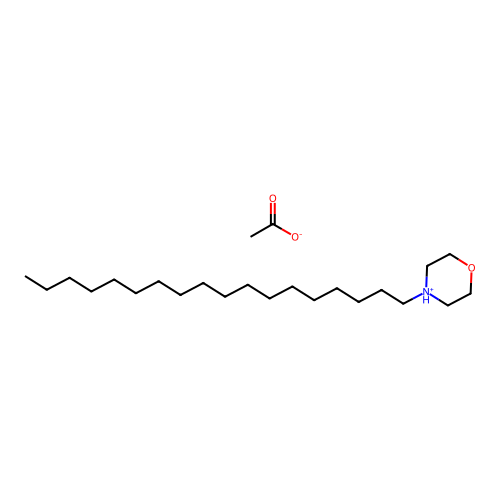 4-Octadecylmorpholin-4-ium acetate structure