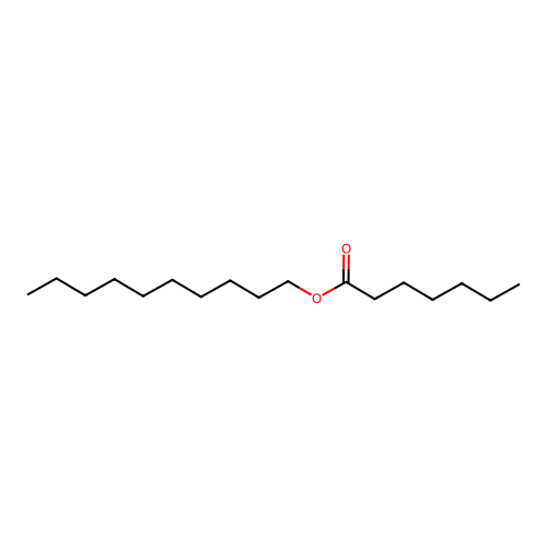 Decyl heptanoate structure