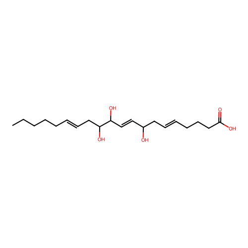 8,11,12-Trihydroxy-5,9,14-eicosatrienoic acid structure