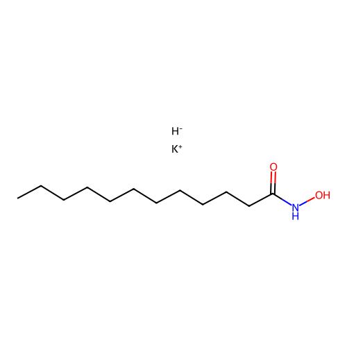 Potassium N-hydroxylauramidate structure