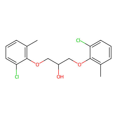 1,3-Bis(2-chloro-6-methylphenoxy)propan-2-ol structure