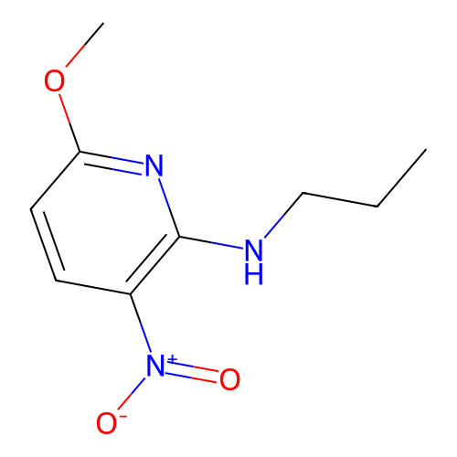 6-Methoxy-3-nitro-N-propylpyridin-2-amine structure