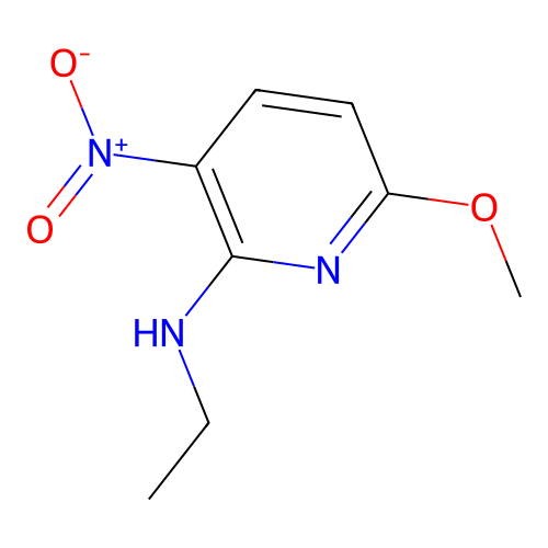 N-ethyl-6-methoxy-3-nitropyridin-2-amine structure
