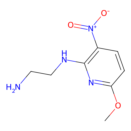 N-(6-Methoxy-3-nitro-2-pyridyl)ethylenediamine structure