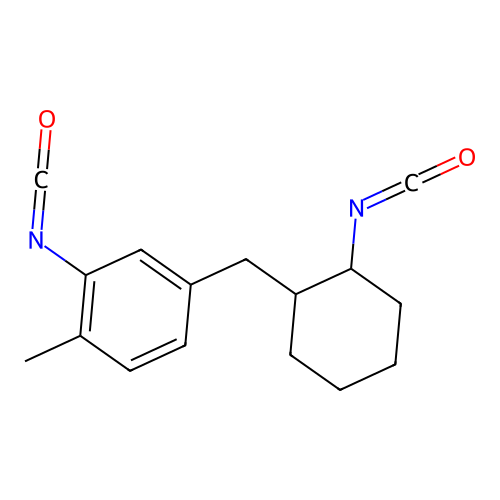 5-((2-Isocyanatocyclohexyl)methyl)-o-tolyl isocyanate structure