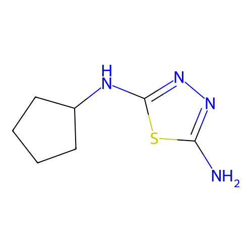 N2-Cyclopentyl-1,3,4-thiadiazole-2,5-diamine structure