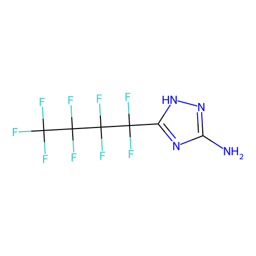 3-(1,1,2,2,3,3,4,4,4-Nonafluorobutyl)-1H-1,2,4-triazol-5-amine structure