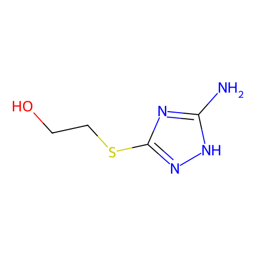 2-[(5-amino-1H-1,2,4-triazol-3-yl)sulfanyl]ethan-1-ol structure