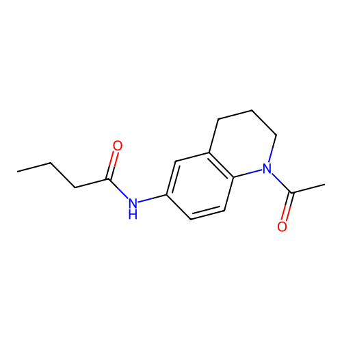 N-(1-acetyl-1,2,3,4-tetrahydroquinolin-6-yl)butyramide structure