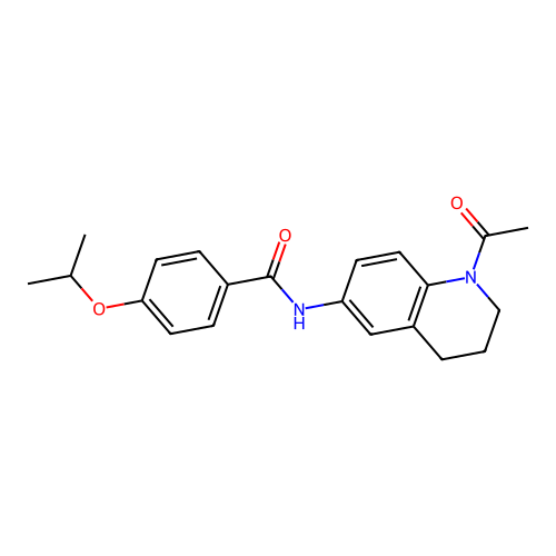 N-(1-acetyl-1,2,3,4-tetrahydroquinolin-6-yl)-4-isopropoxybenzamide structure
