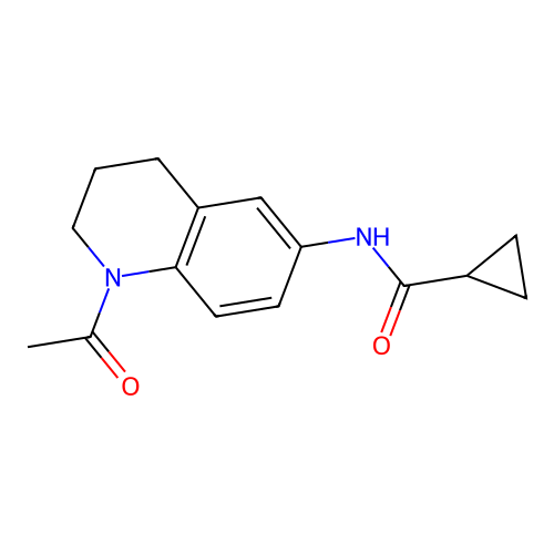 N-(1-acetyl-1,2,3,4-tetrahydroquinolin-6-yl)cyclopropanecarboxamide structure
